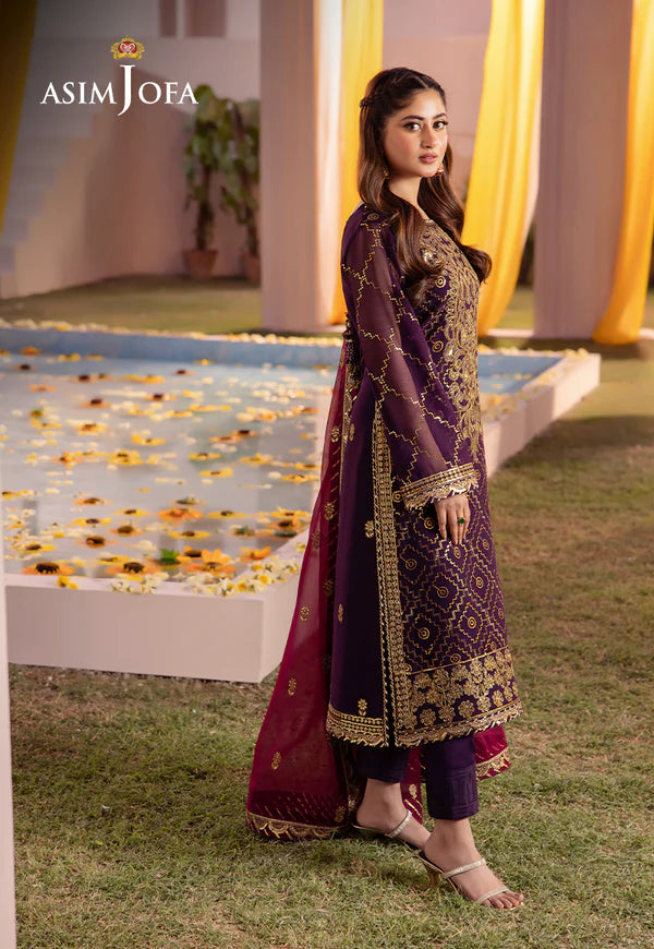 Asim Jofa Dahnak Rang Collection 3-Piece 2024 | AJCF-02