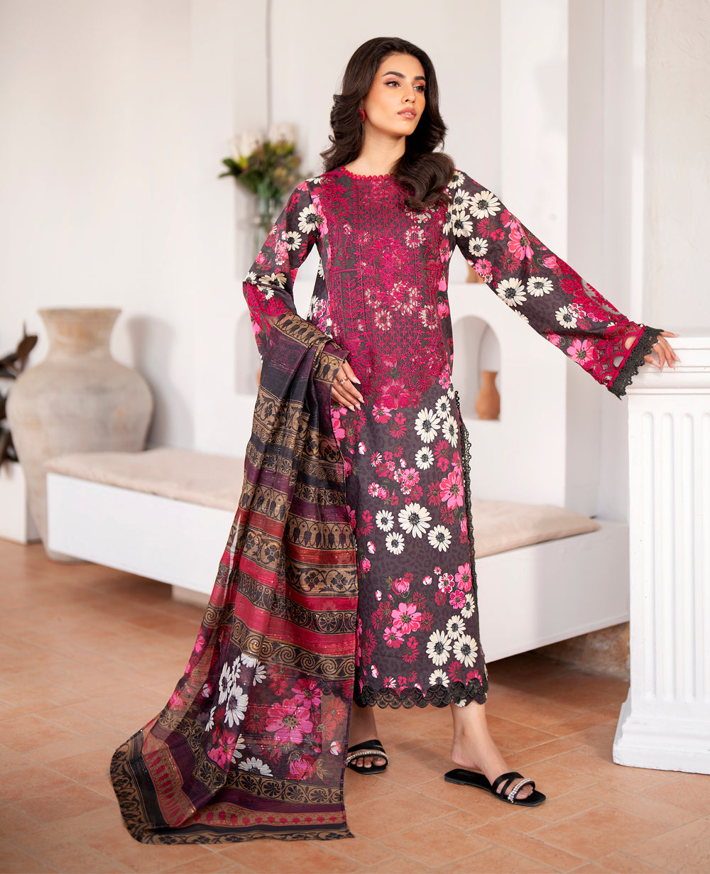 Xenia Unstitched Embroidered 3Pcs Lawn Summer Collection | VASHTA