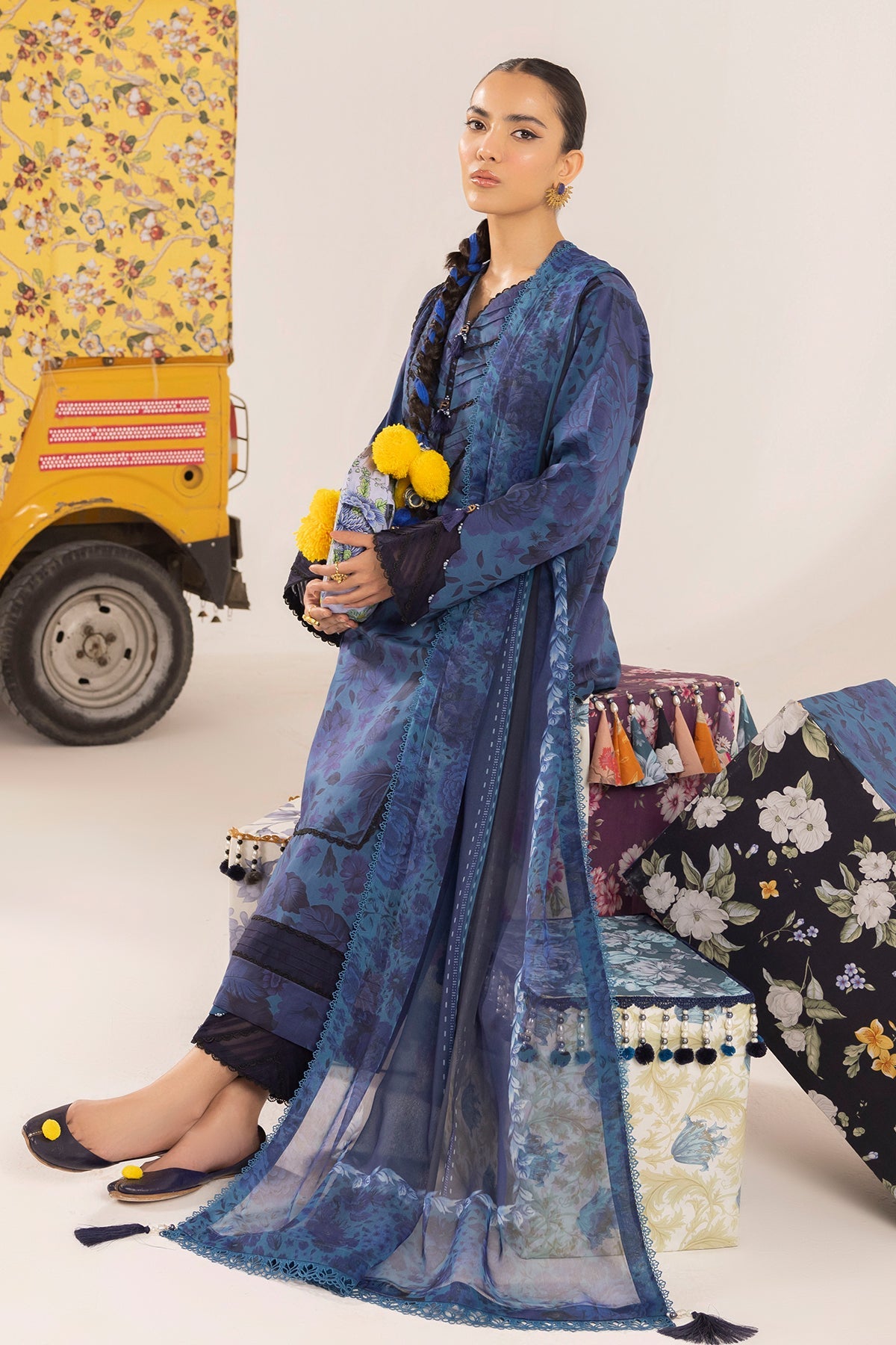 Alizeh Lawn Collection| Shein Print 2024-MOONSTONE - Mirha Fashion