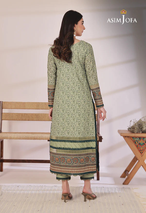 Asim Jofa Printed Cambric Shirt Unstitched 1-Piece | AJBP-27