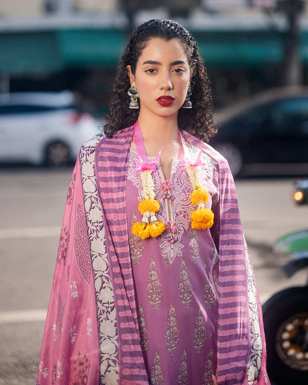 Roheenaz Taneez Block Print Lawn Collection | Maraal-1A