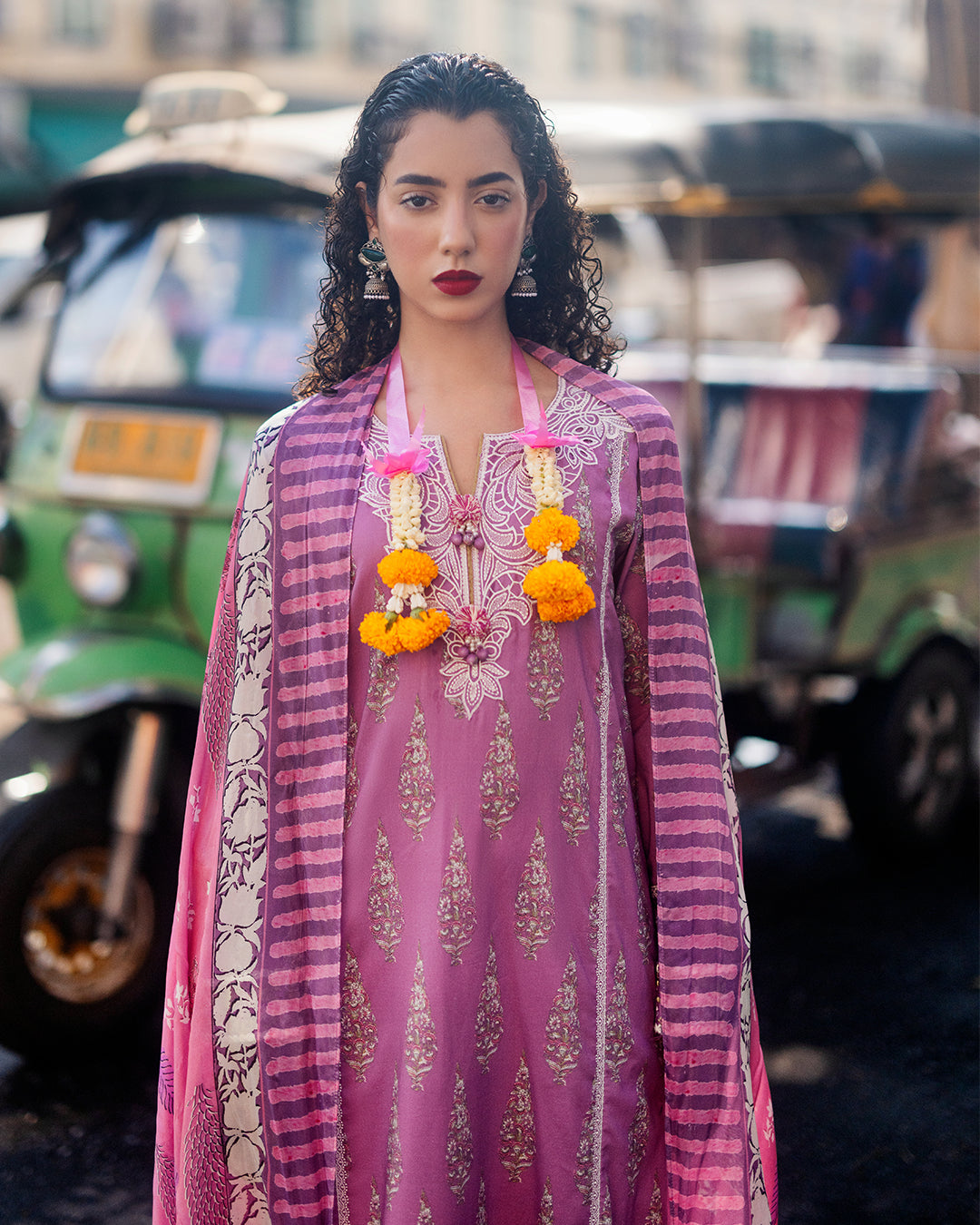 Roheenaz Taneez Block Print Lawn Collection | Maraal-1A