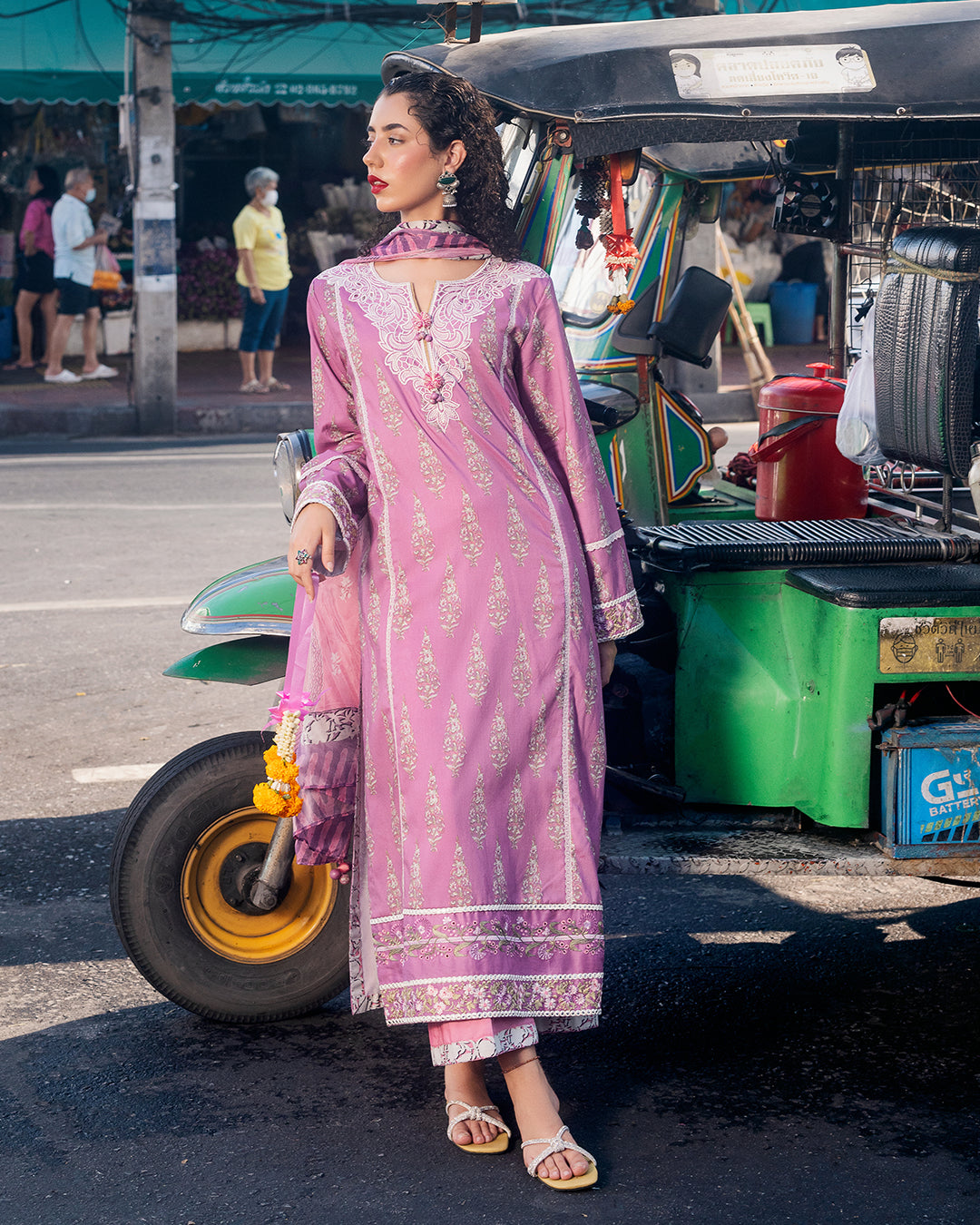 Roheenaz Taneez Block Print Lawn Collection | Maraal-1A