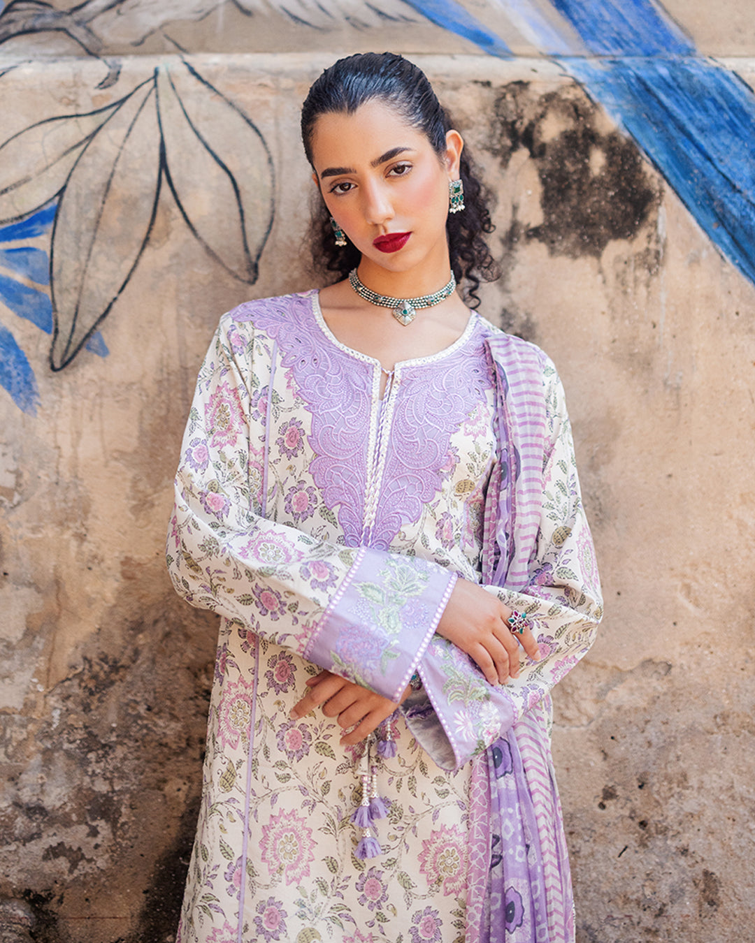 Roheenaz Taneez Block Print Lawn Collection | Kiana-2B