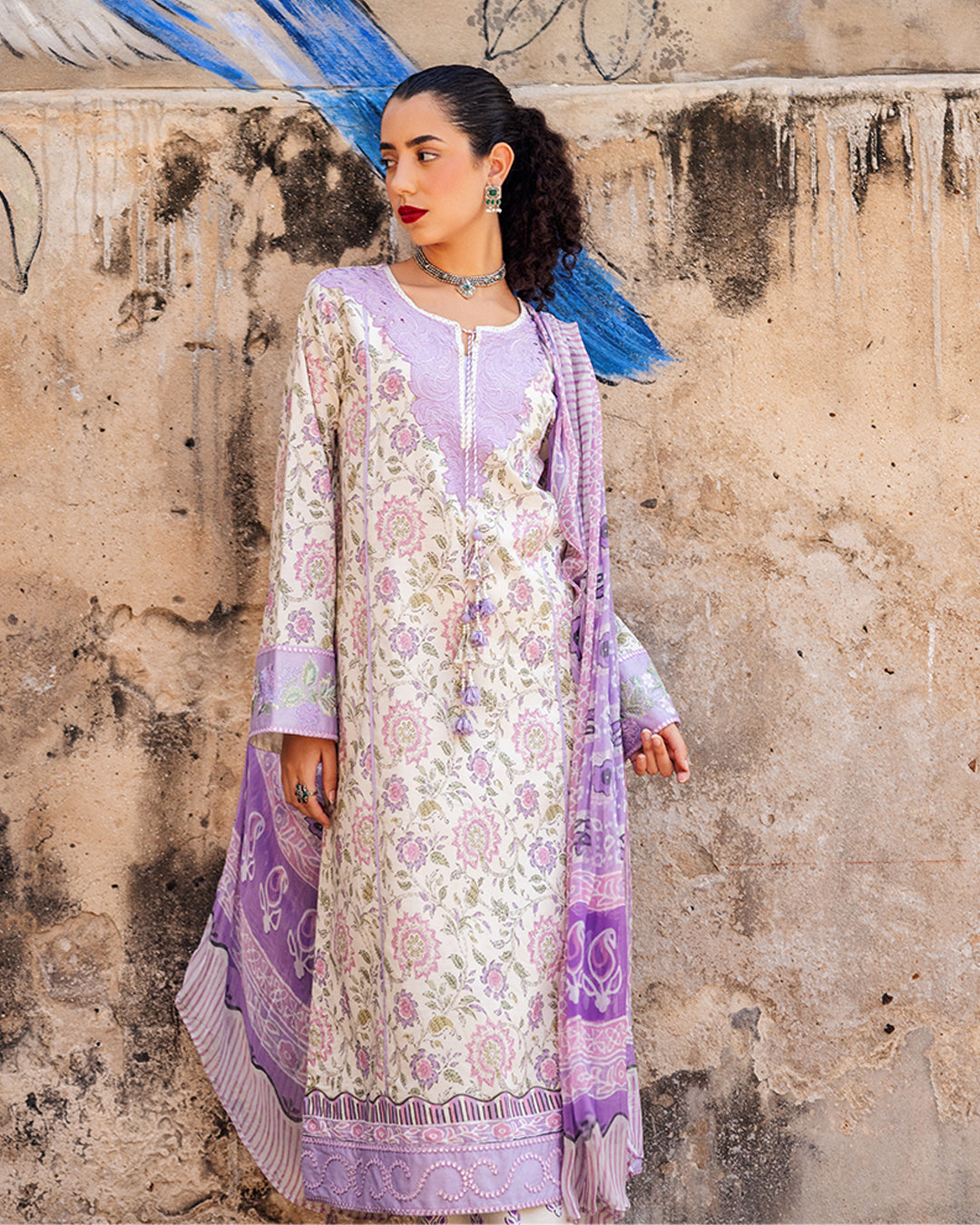 Roheenaz Taneez Block Print Lawn Collection | Kiana-2B