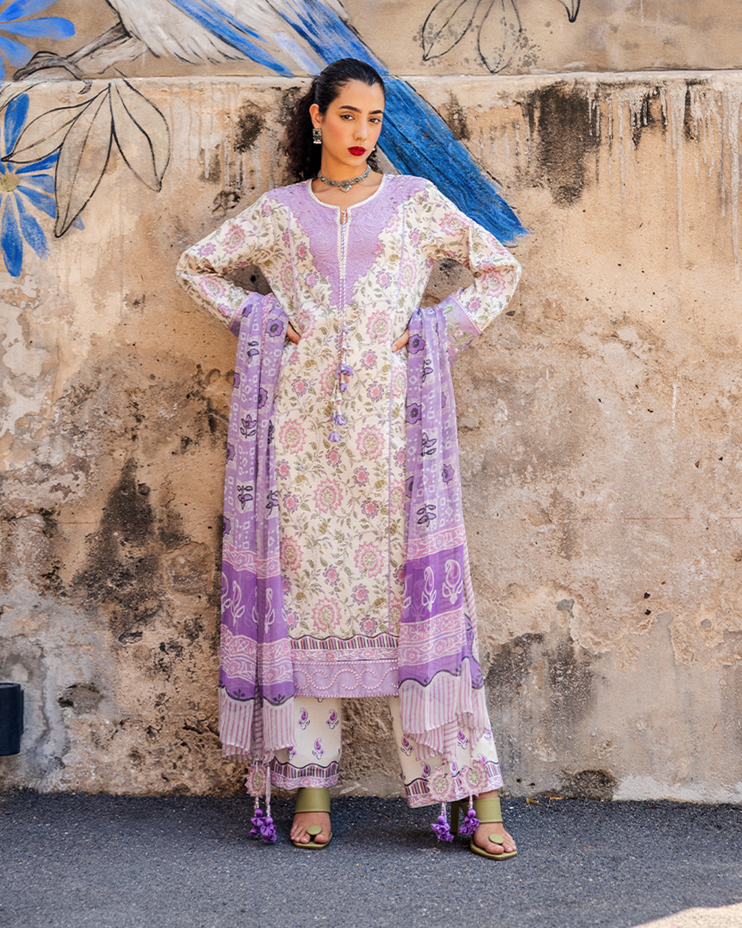Roheenaz Taneez Block Print Lawn Collection | Kiana-2B