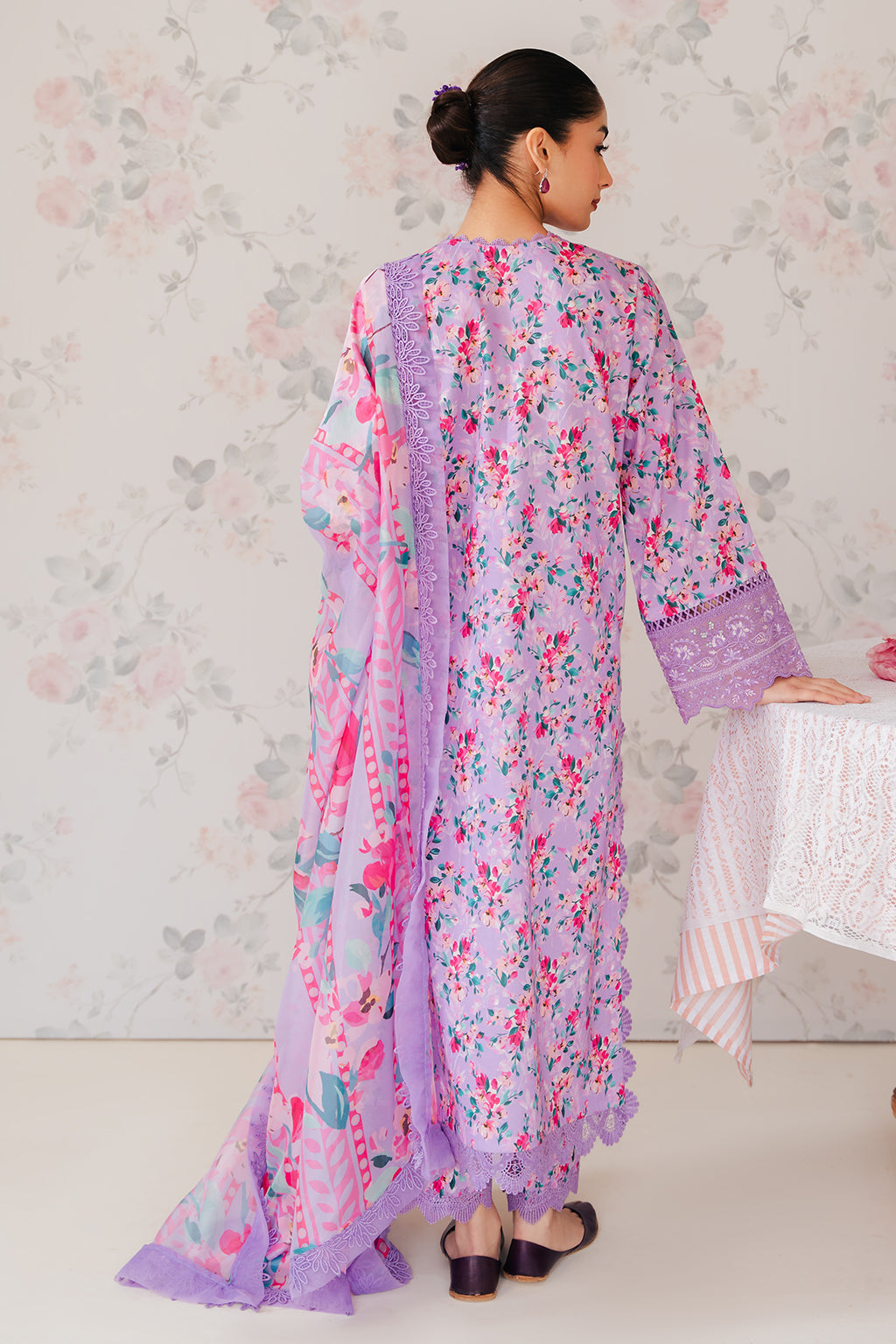 Afrozeh | The Floral Charm | Lawn Collection | ORCHID - Mirha Fashion
