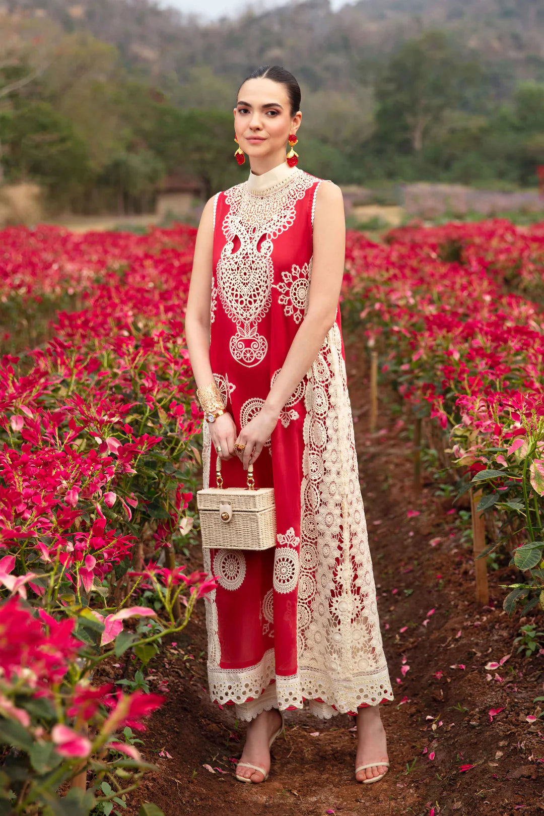 Sablev By ZRK Group Unstitched Luxury Lawn 2024 | Carnelian