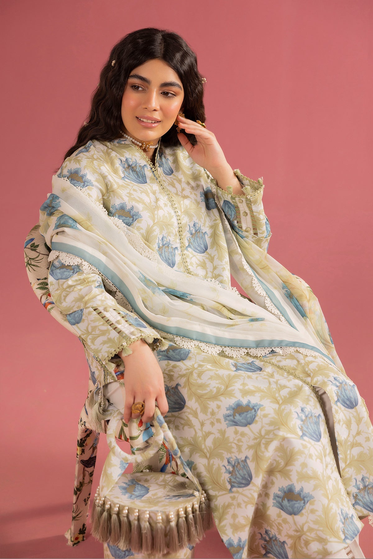 Alizeh Lawn Collection| Shein Print 2024-TESORO - Mirha Fashion