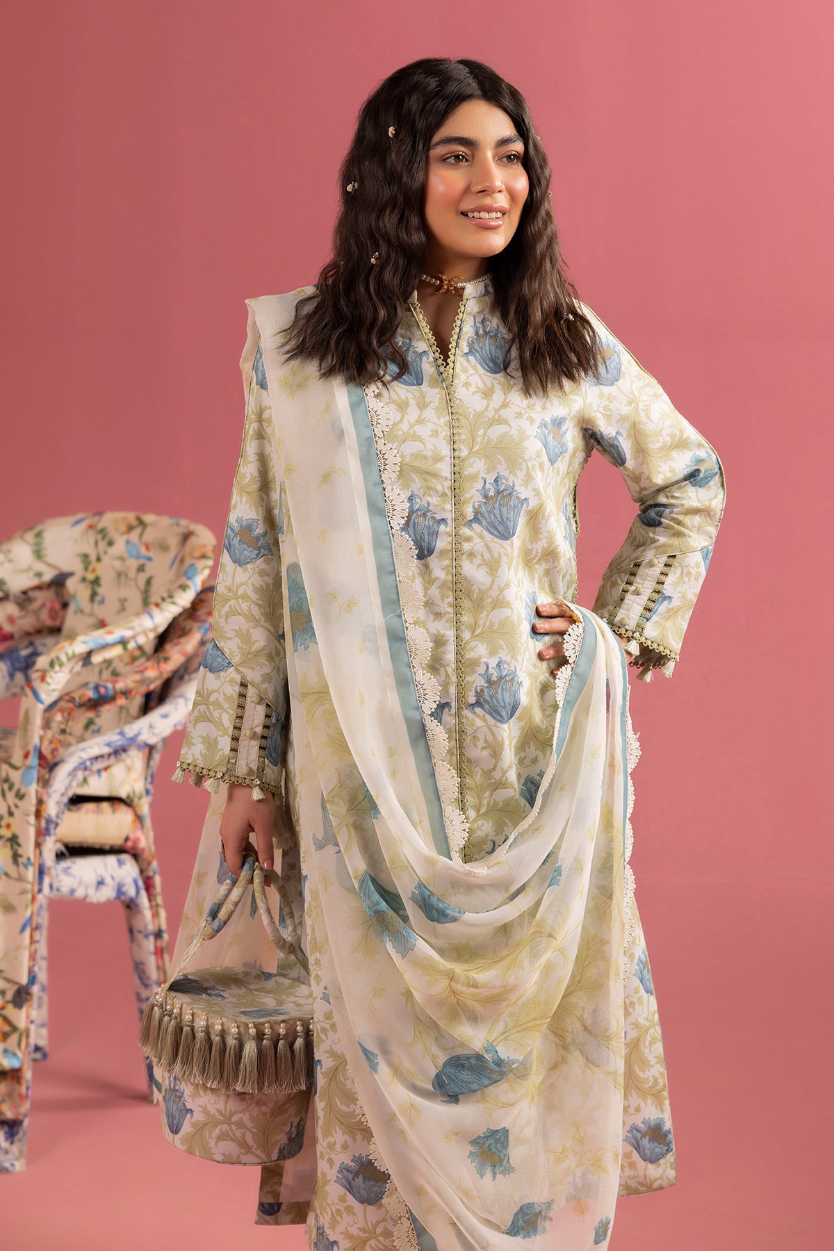 Alizeh Lawn Collection| Shein Print 2024-TESORO - Mirha Fashion