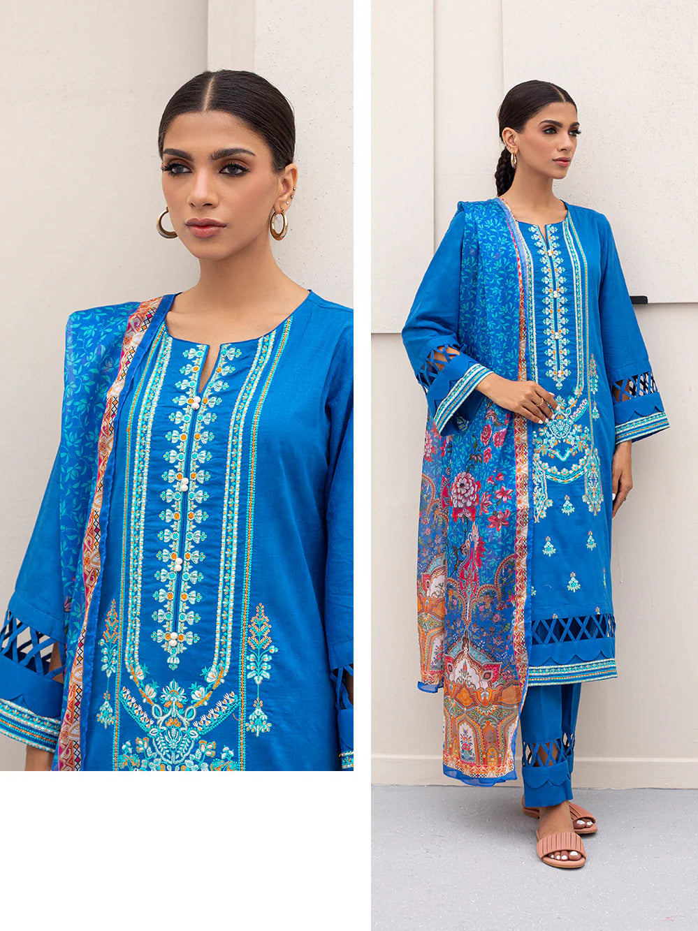 Zellbury 3-piece Embriodered Unstitched Lawn 2023 Volume 5 WUS23E30435