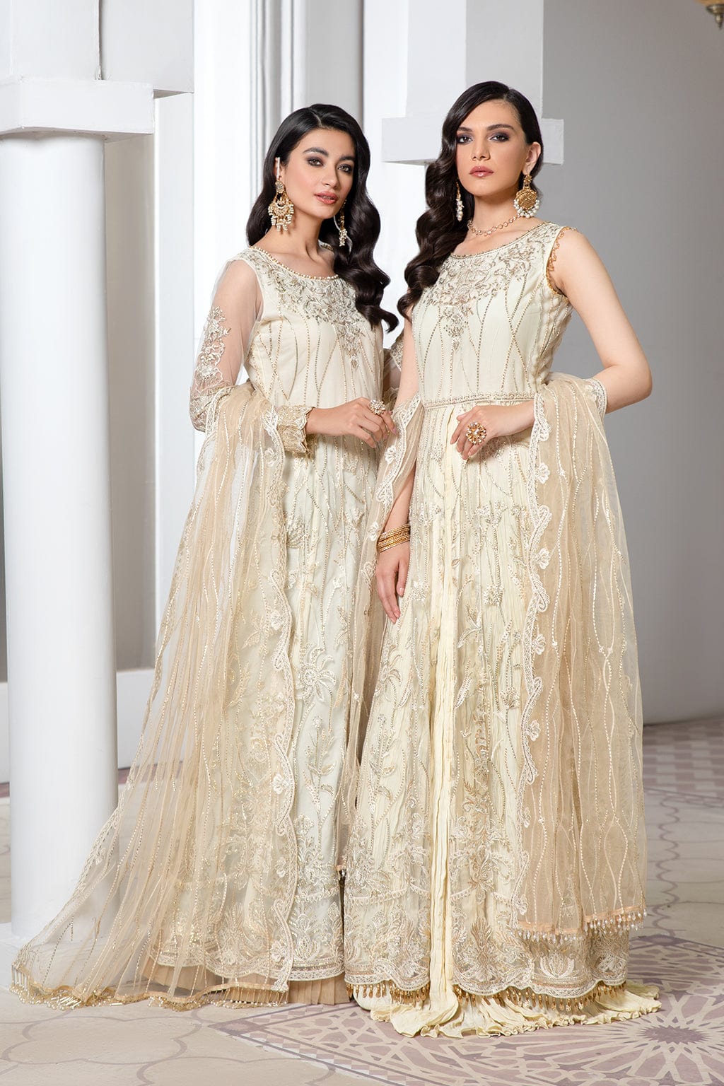 Zarif Pareesia Luxury Formal | IVORY
