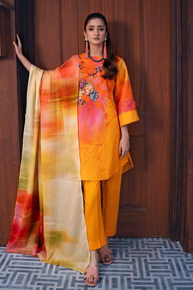 Gul Ahmed Printed Lawn`24 | CL # 42022 A - Mirha Fashion