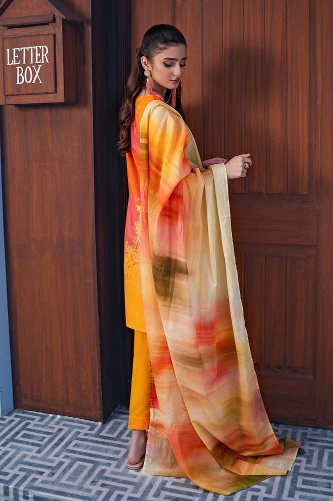 Gul Ahmed Printed Lawn`24 | CL # 42022 A - Mirha Fashion