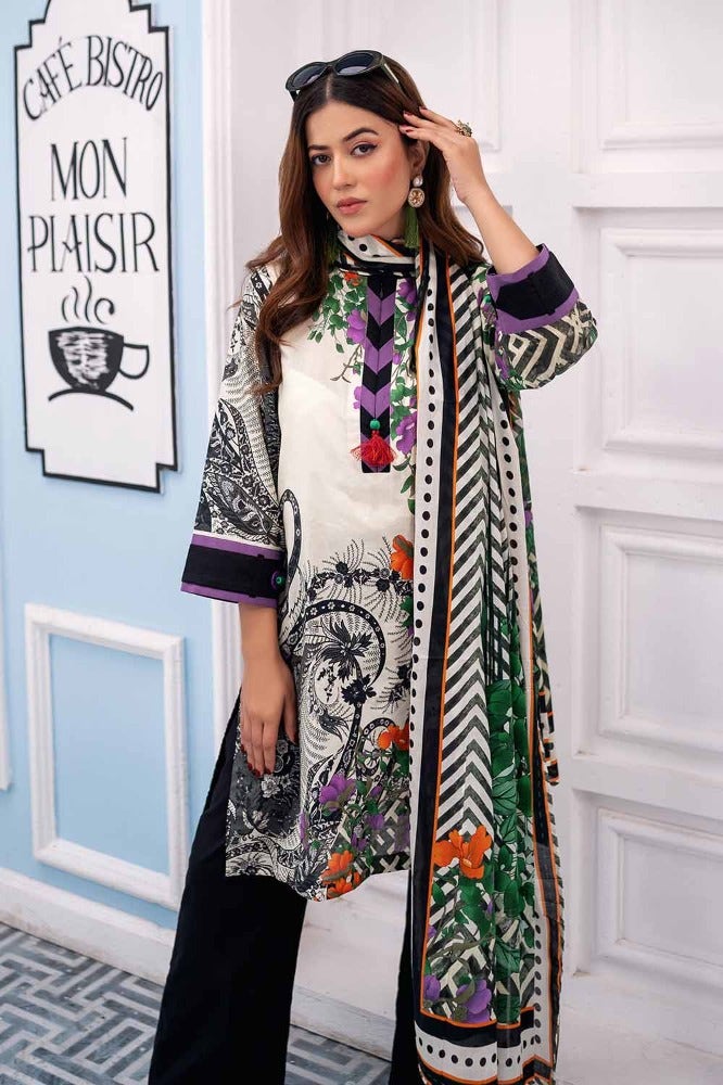 Gul Ahmed Printed Lawn`24 | CL # 42171 - Mirha Fashion