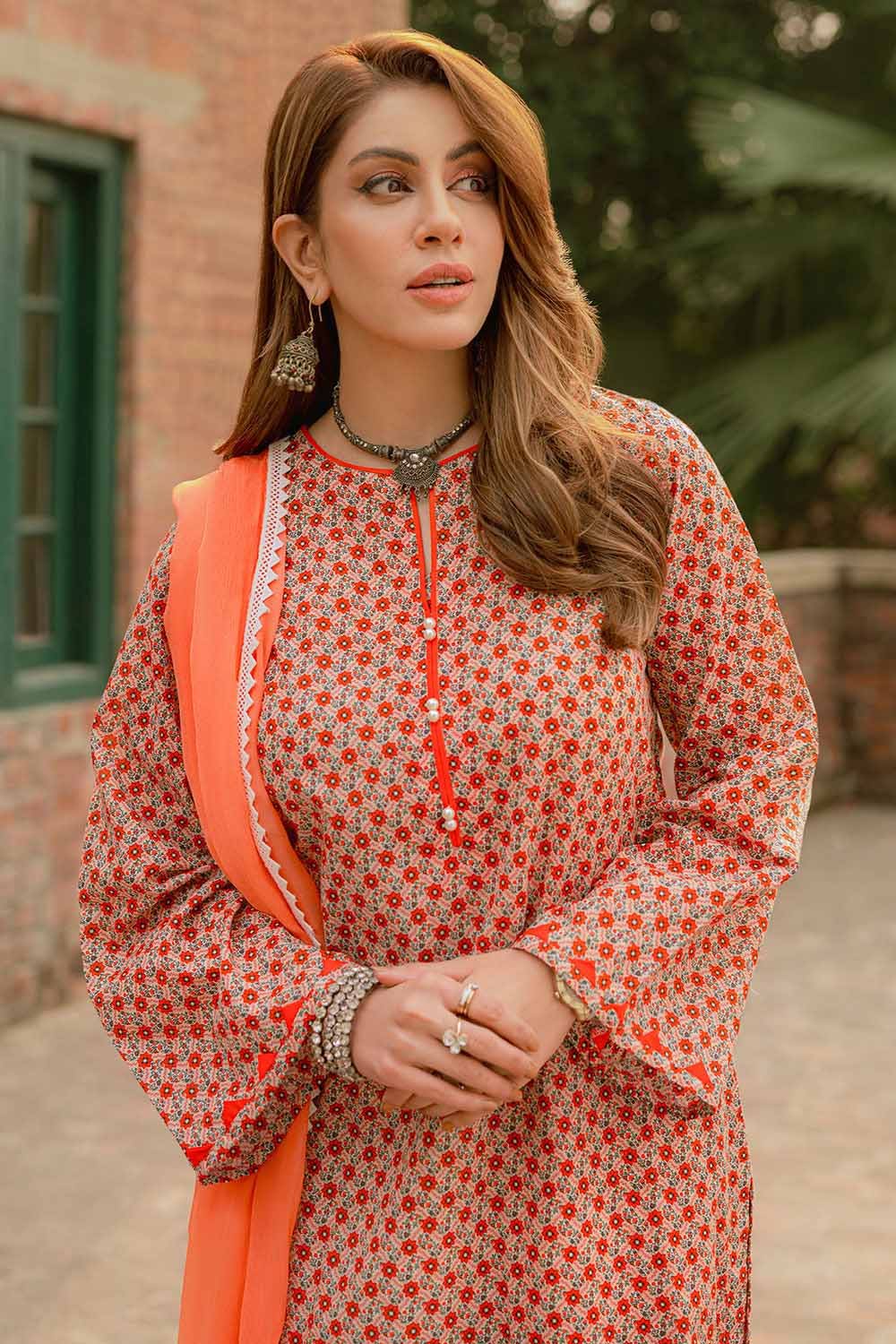Gul Ahmed Digital Printed Lawn Shirt 2023 | SL-32036