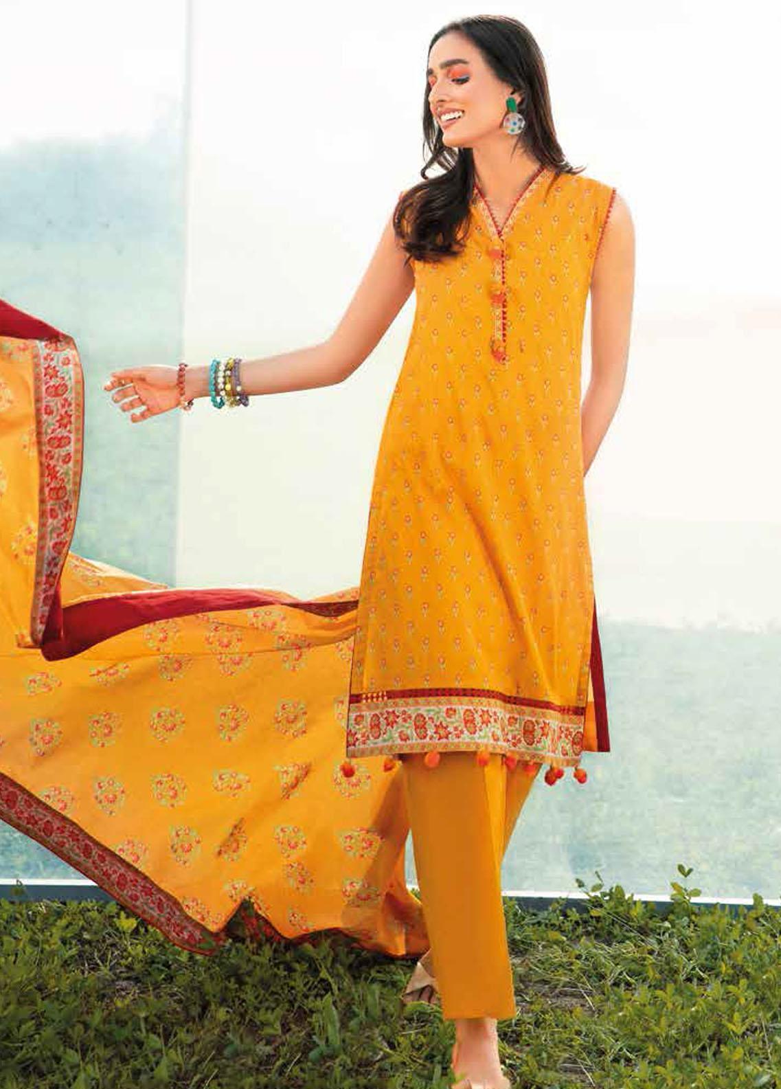 Gul Ahmed Printed Unstitched Lawn 3-piece | CL-22060B