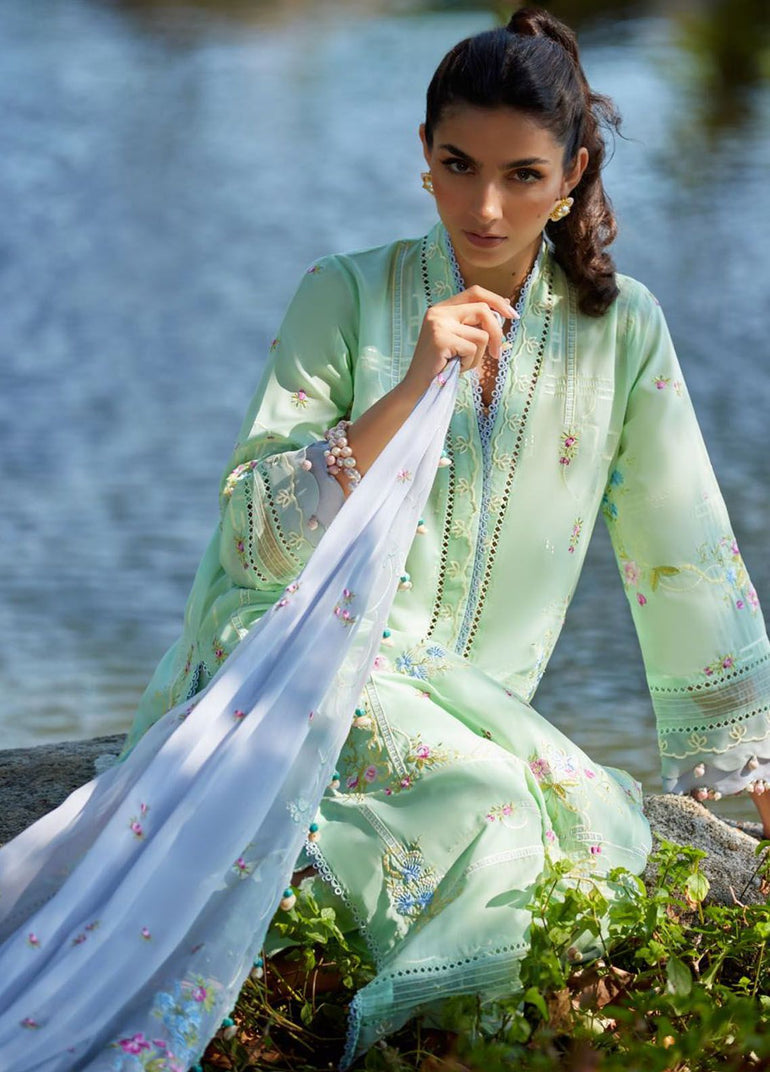 Farah Talib Aziz Luxury Lawn Collection 2024 | FTA 11
