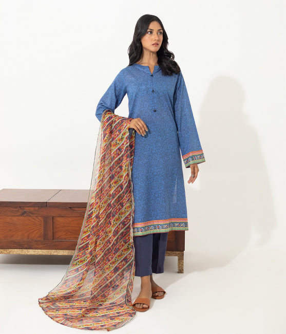 Zellbury 3-Piece Printed Unstitched Lawn 2023 | WUS23X20386