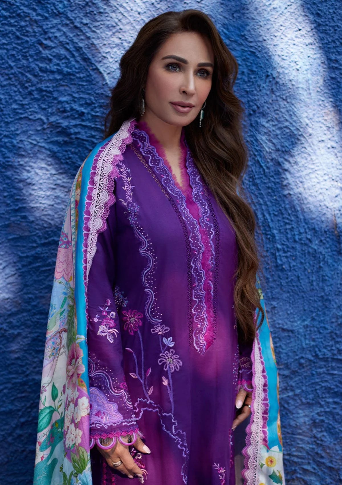 Farah Talib Aziz Luxury Lawn Collection 2024 | FTA 07