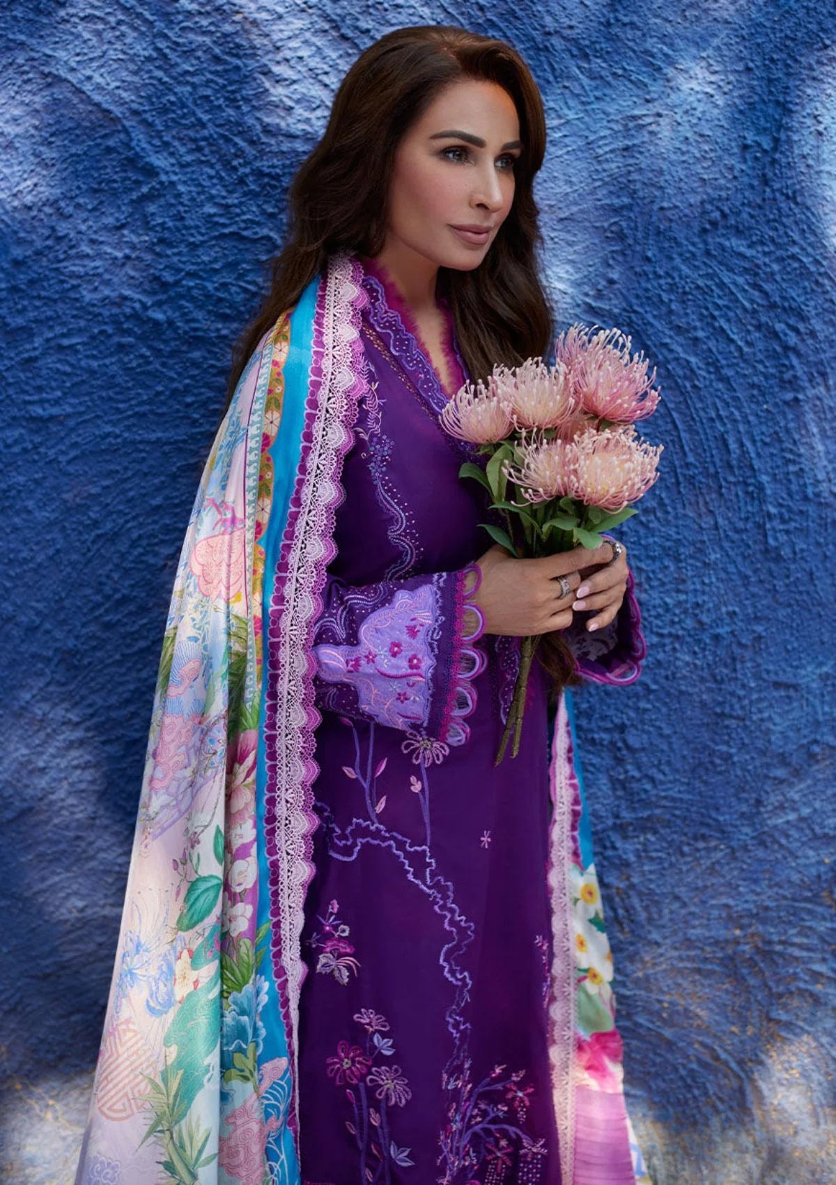 Farah Talib Aziz Luxury Lawn Collection 2024 | FTA 07