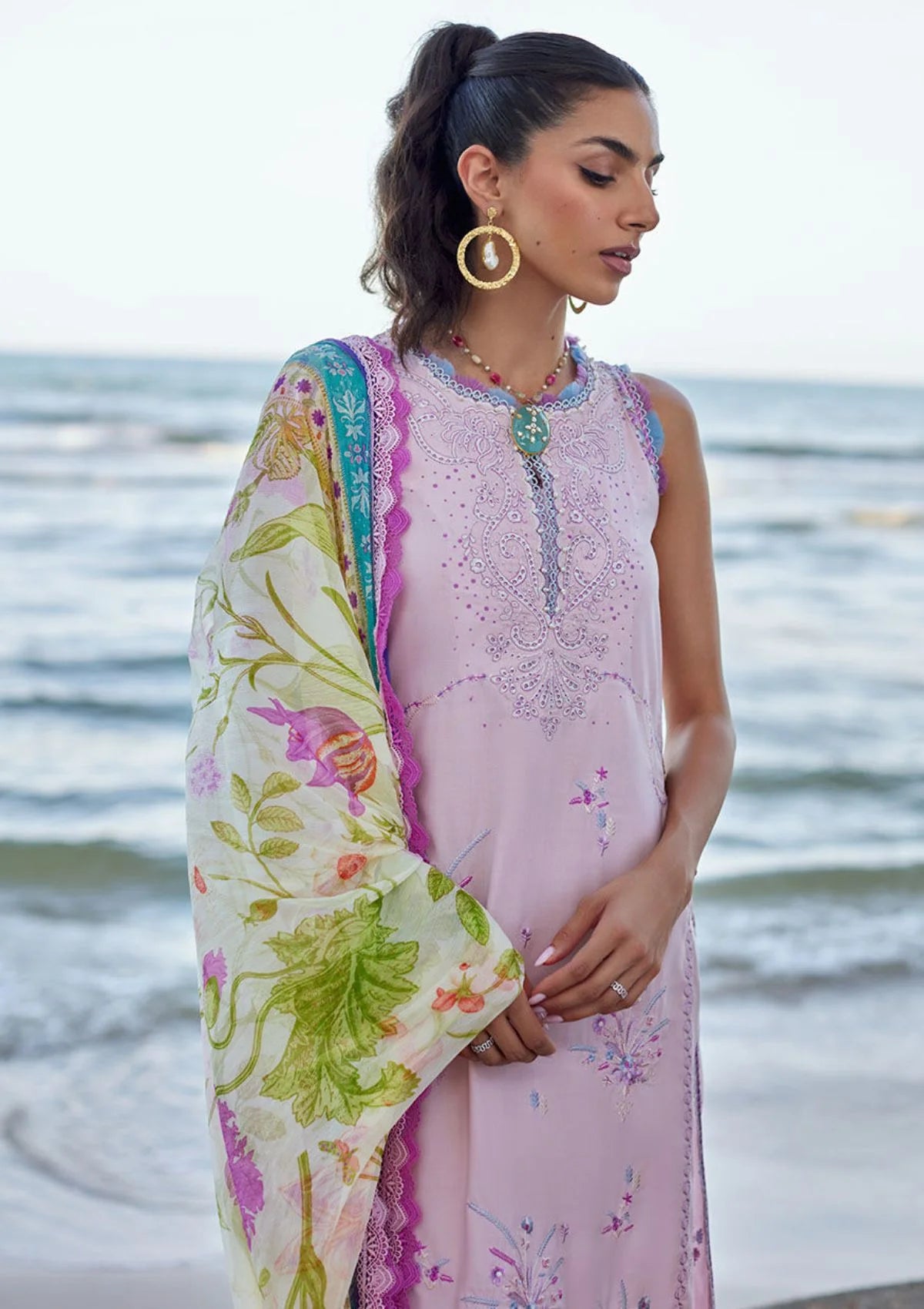 Farah Talib Aziz Luxury Lawn Collection 2024 | FTA 10