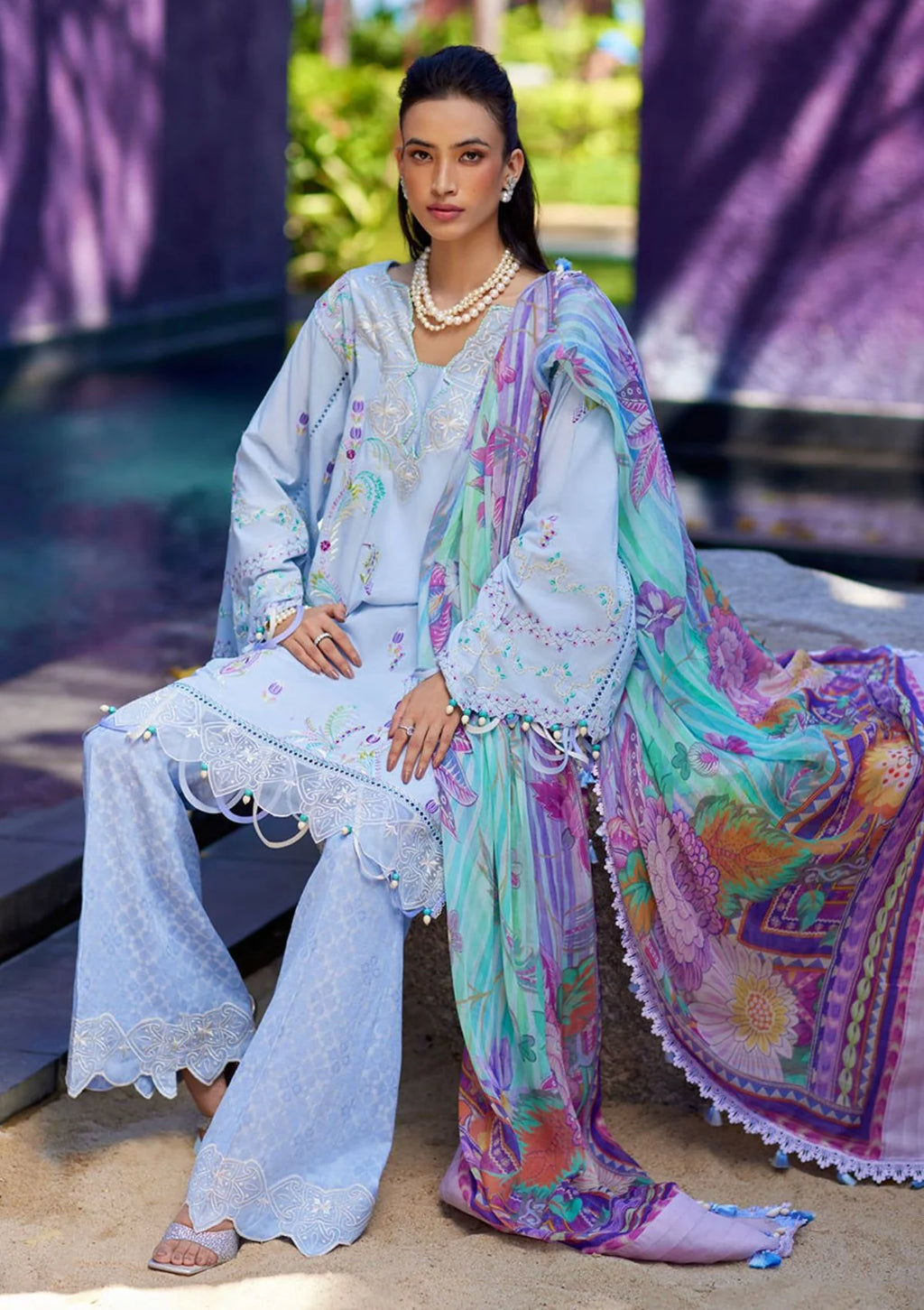 Farah Talib Aziz Luxury Lawn Collection 2024 | FTA 06
