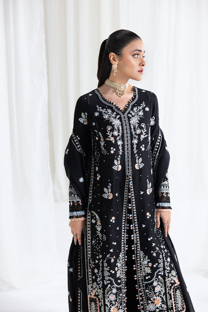 Qalamkar Luxury Lawn 2025 - 3pc Unstitched  | Misha