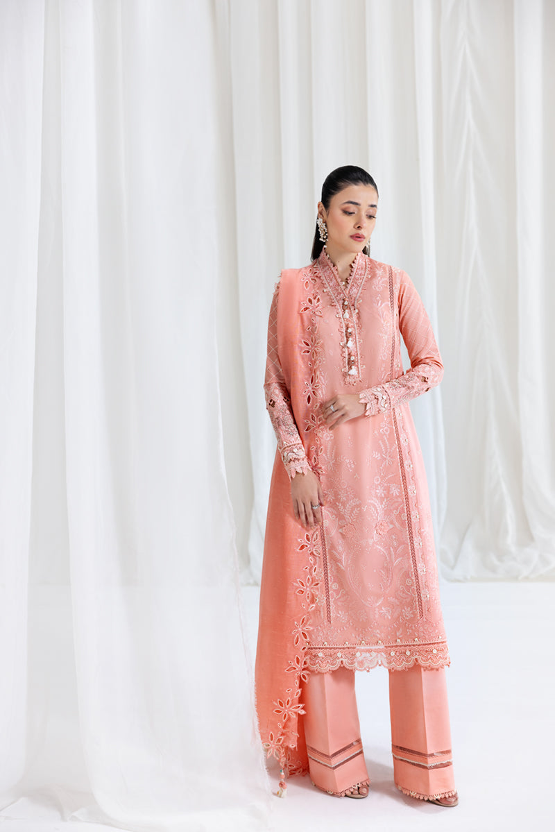 Qalamkar Luxury Lawn 2025 - 3pc Unstitched  | Jafa