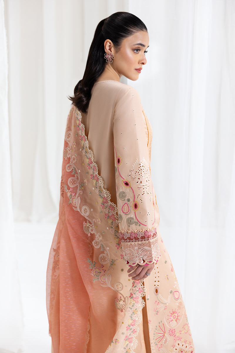 Qalamkar Luxury Lawn 2025 - 3pc Unstitched | Zoya