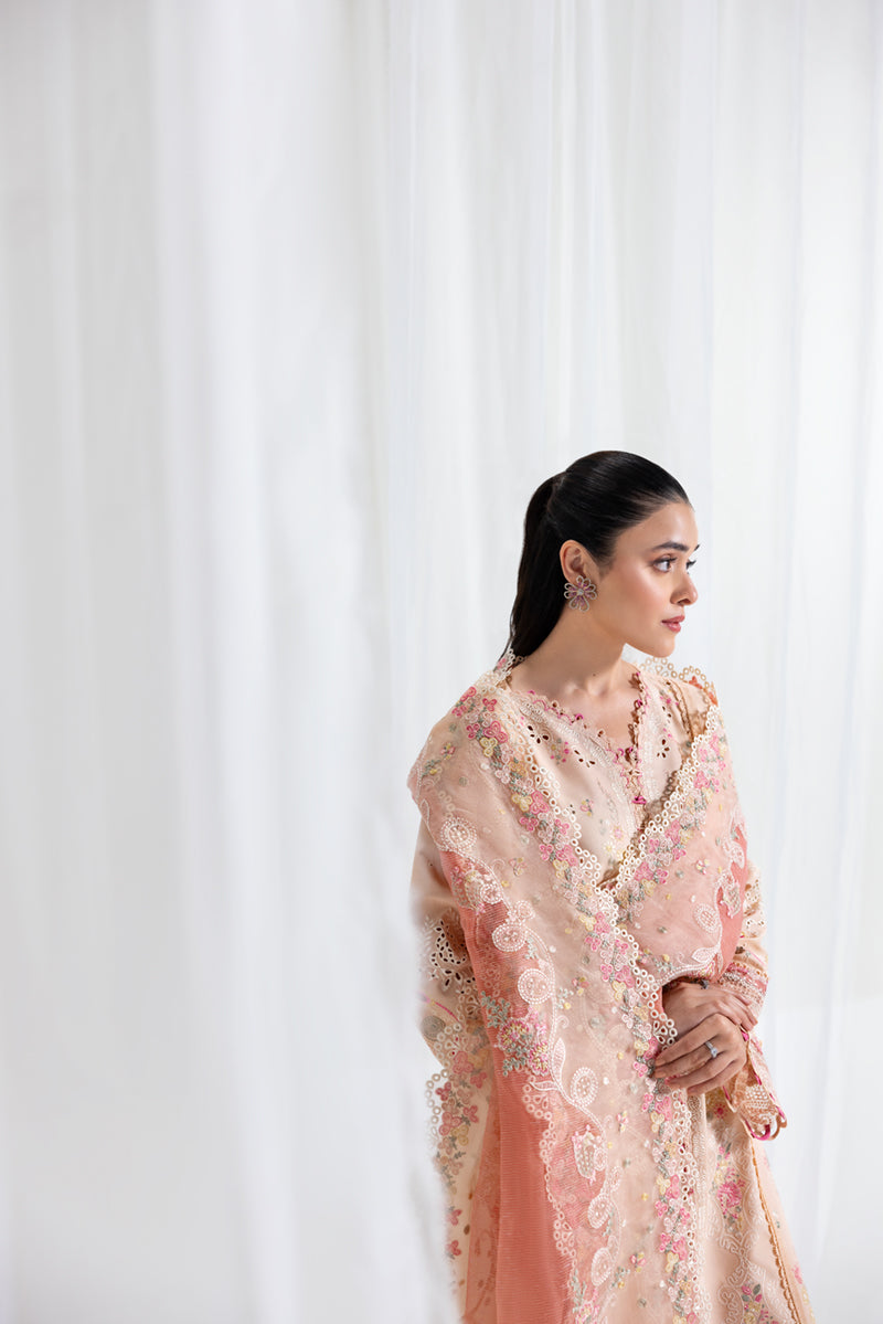 Qalamkar Luxury Lawn 2025 - 3pc Unstitched | Zoya