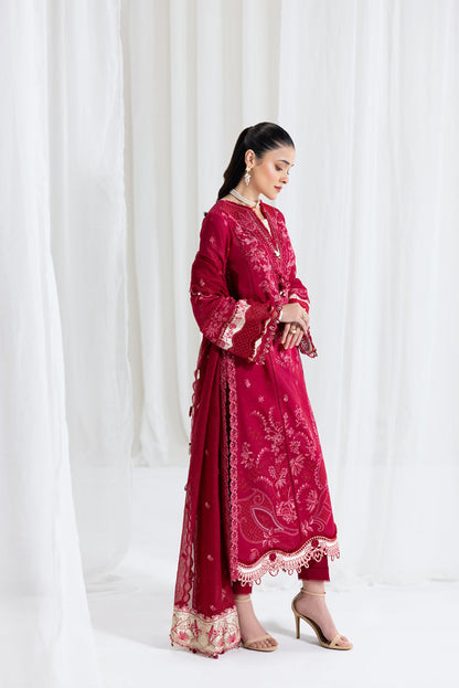 Qalamkar Luxury Lawn 2025 - 3pc Unstitched  | Sameen