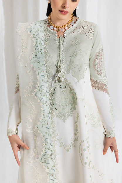 Qalamkar Luxury Lawn 2025 - 3pc Unstitched | Nadia