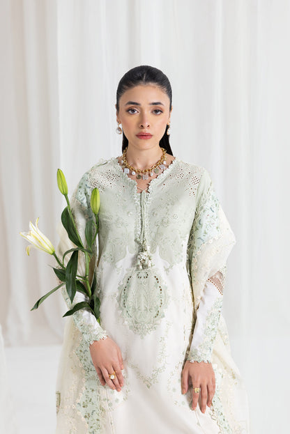 Qalamkar Luxury Lawn 2025 - 3pc Unstitched | Nadia