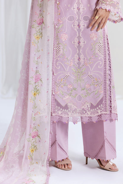 Qalamkar Luxury Lawn 2025 - 3pc Unstitched  | Komal