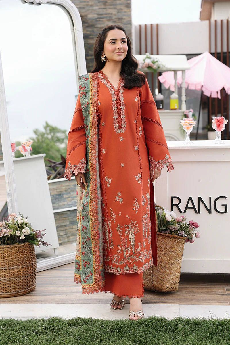Rang Rasiya Florence Luxury Festive Edit Unstitched Collection 2026 | D01 ZAHRA - Mirha Fashion