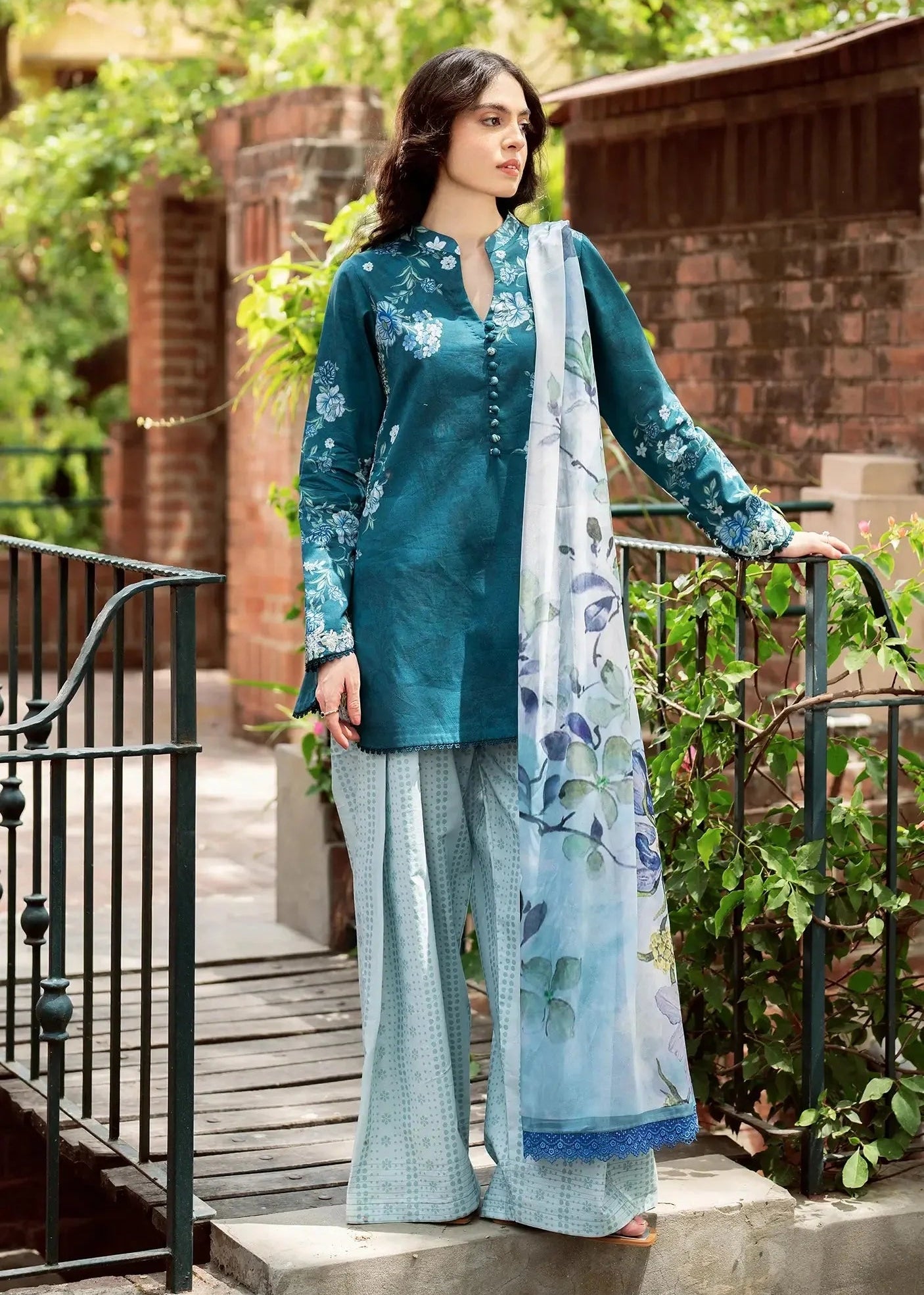 Yakin by Asif Unstitched Lawn Collection - Lush Serenity - Mirha Fashion