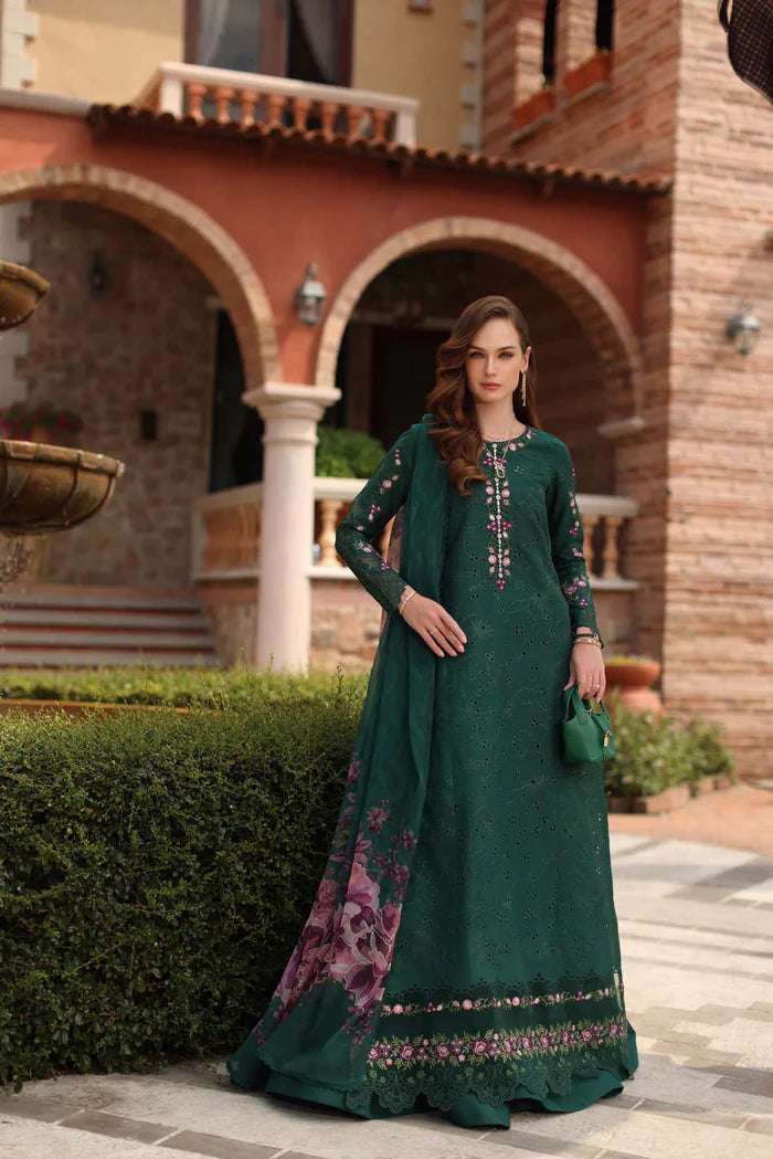 Noor By Saadia Asad Luxury Eid Handwork Schiffli Laserkari Collection 2026 | D1A-SORINA - Mirha Fashion
