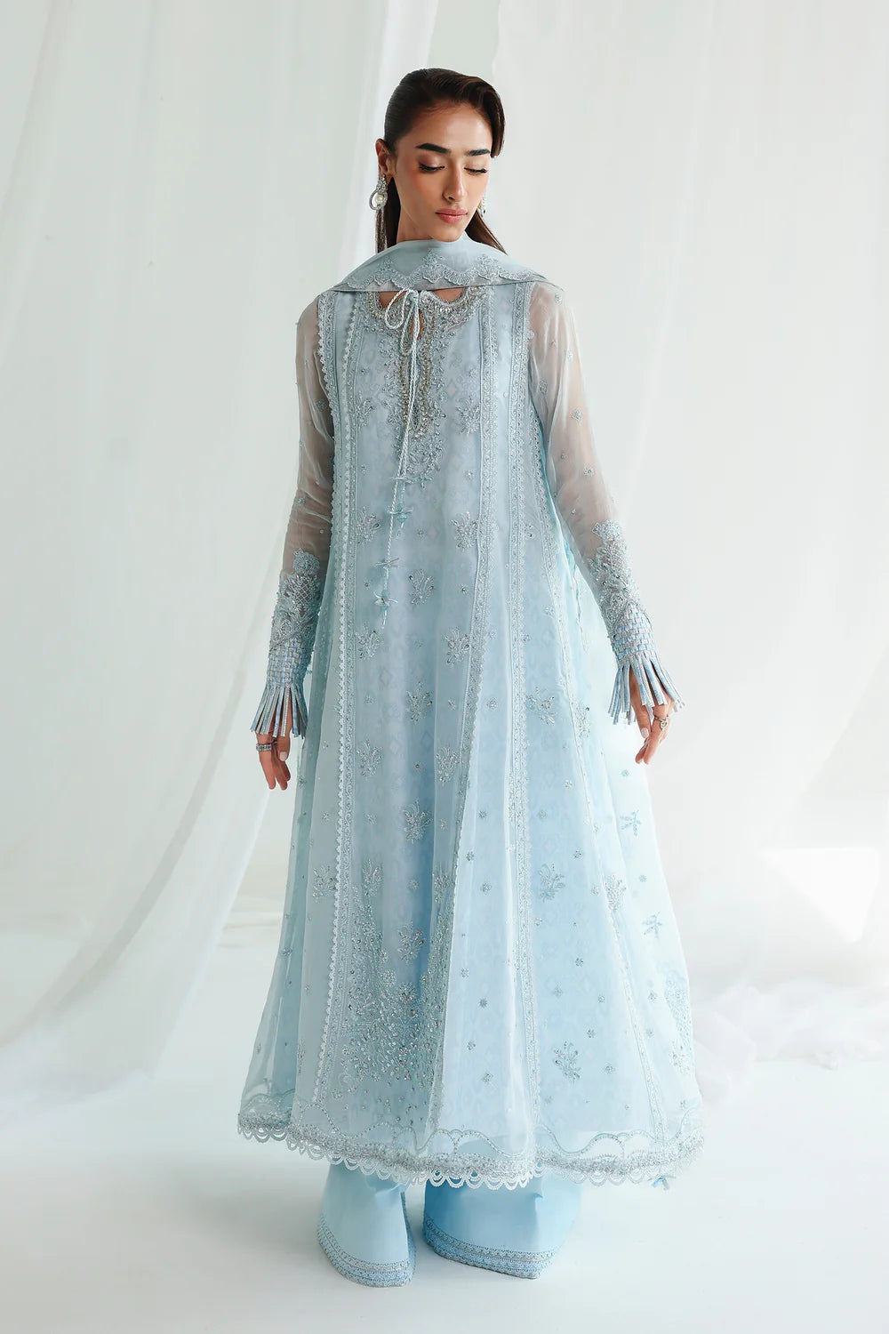 Qalamkar Luxury Chiffon Unstitched Collection | QCC-08 SONA