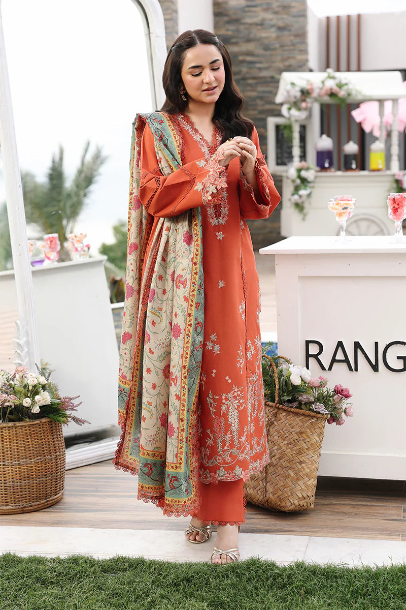Rang Rasiya Florence Luxury Festive Edit Unstitched Collection 2026 | D01 ZAHRA - Mirha Fashion