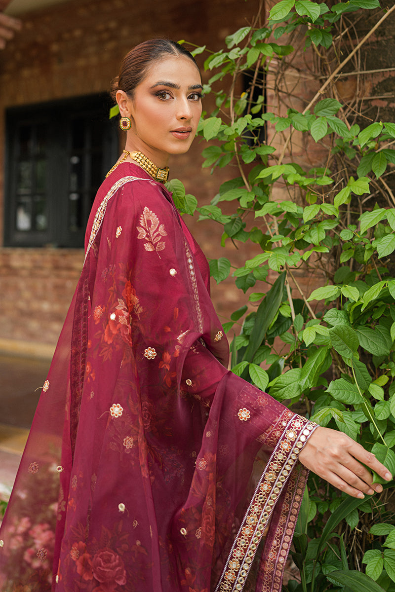 Cross Stitch Unstitched Premium Jacquard Collection | Syah Qurmazi - Mirha Fashion