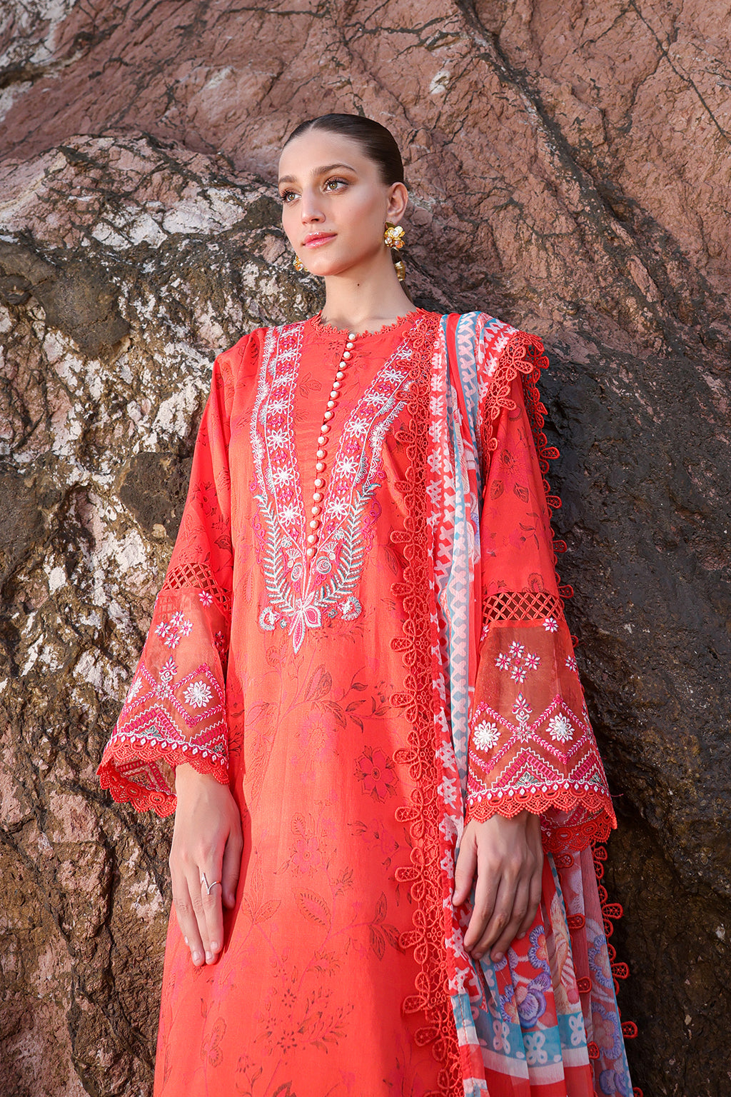 Ayzel Tropicana Unstitched Embroidered Lawn Volume 2 | Zinia