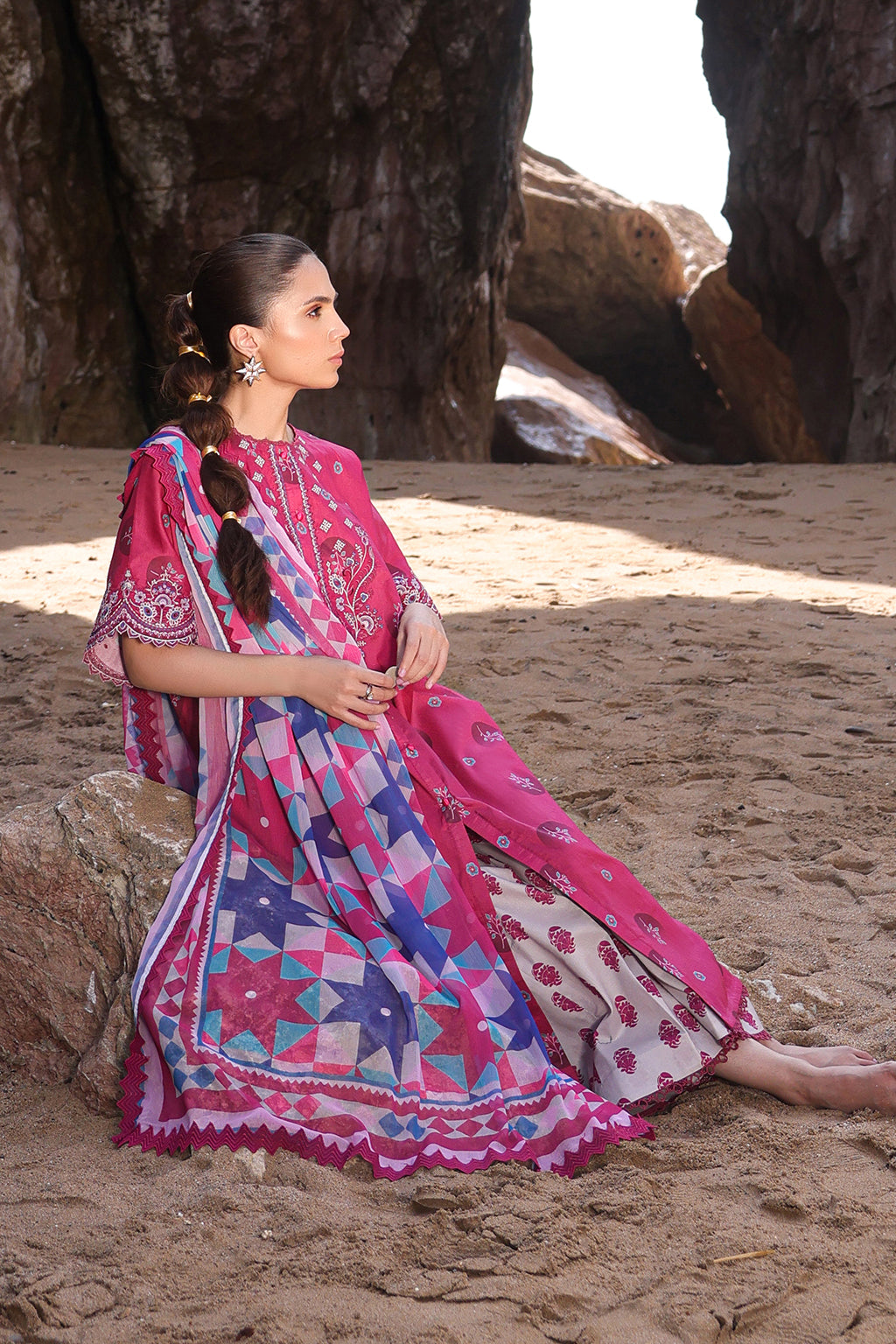 Ayzel Tropicana Unstitched Embroidered Lawn Volume 2 | Lenora