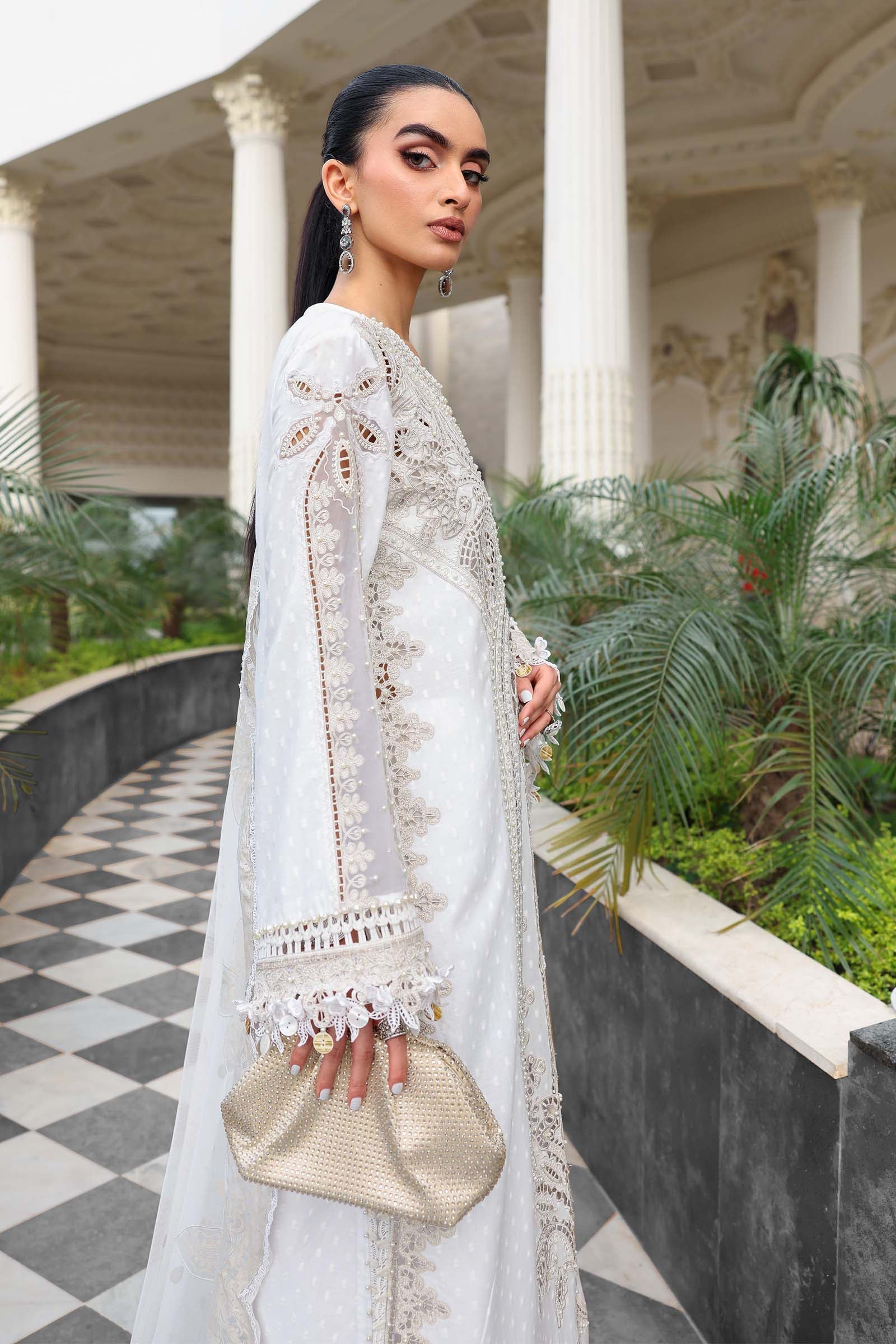 Maria B Luxury Lawn Eid Vol-26 Unstitched Collection 2026 | D01 - Mirha Fashion