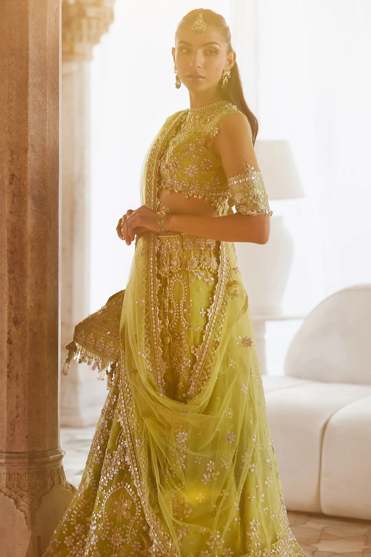 Zaha Gossamer Wedding Festive 2025 3 PCS Unstitched Collection | NOORE SITARA ZC 25-01