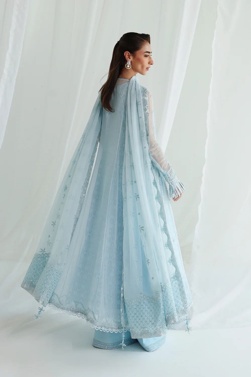 Qalamkar Luxury Chiffon Unstitched Collection | QCC-08 SONA