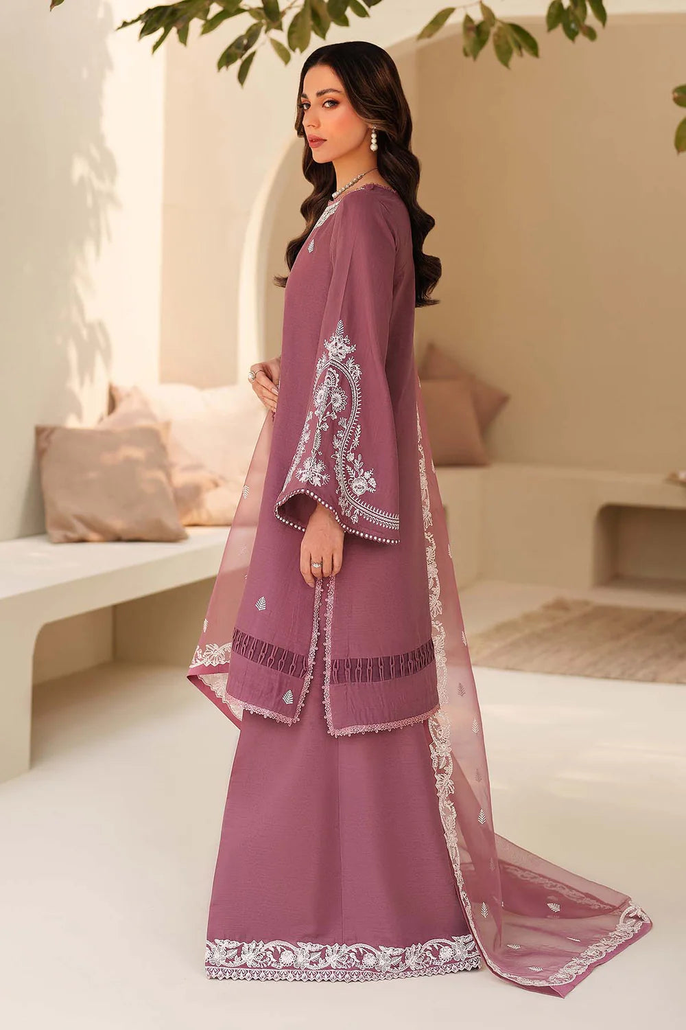 Zarif Exclusive Tabeer the Silk Edit Unstitched Collection 2026 | 08 SUNG - Mirha Fashion