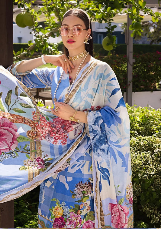 Elaf Prints Lawn Collection | 1B - DARIS - Mirha Fashion