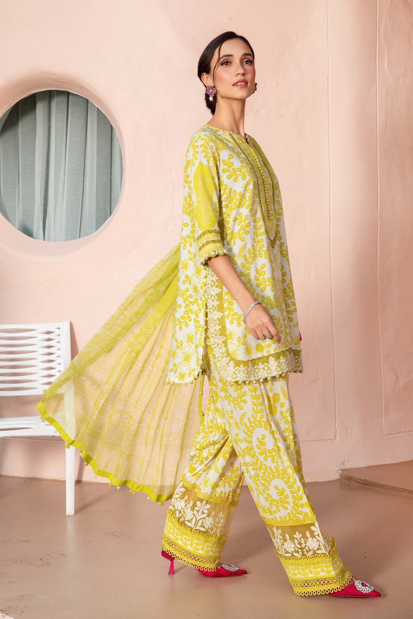 Maria B. Mprints 3 Piece Unstitched  Lawn Suit | 4-A