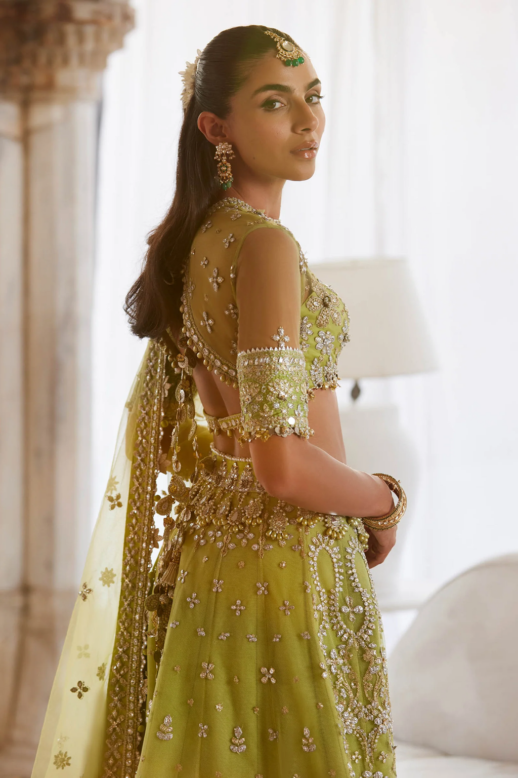 Zaha Gossamer Wedding Festive 2025 3 PCS Unstitched Collection | NOORE SITARA ZC 25-01